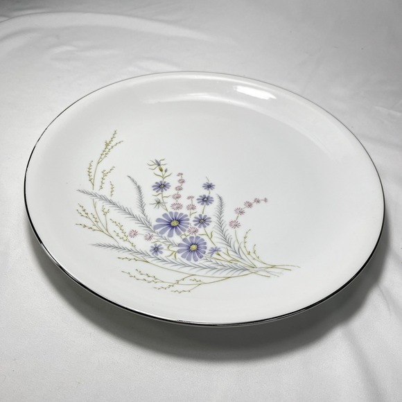 Hira Other - Vtg HIRA China Fontaine 12" Chop Plate‎ Round Platter Serving Dish Purple Pink